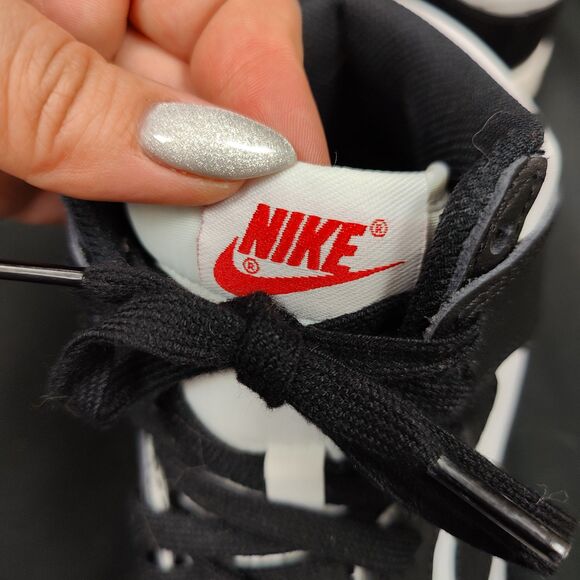 ♡ Nike ♡ Panda Dunk High Sneakers in Black & White - Picture 7 of 8